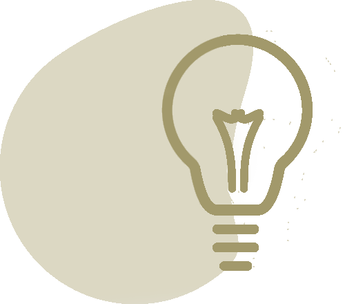 tan light bulb illustration over a tan background