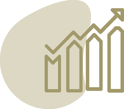 tan graph illustration over a tan background