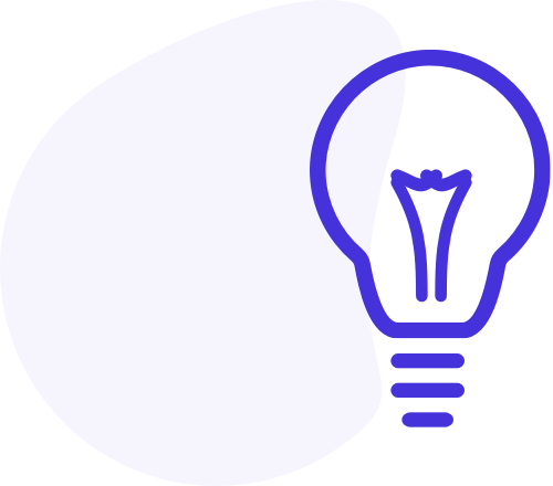 purple light bulb icon