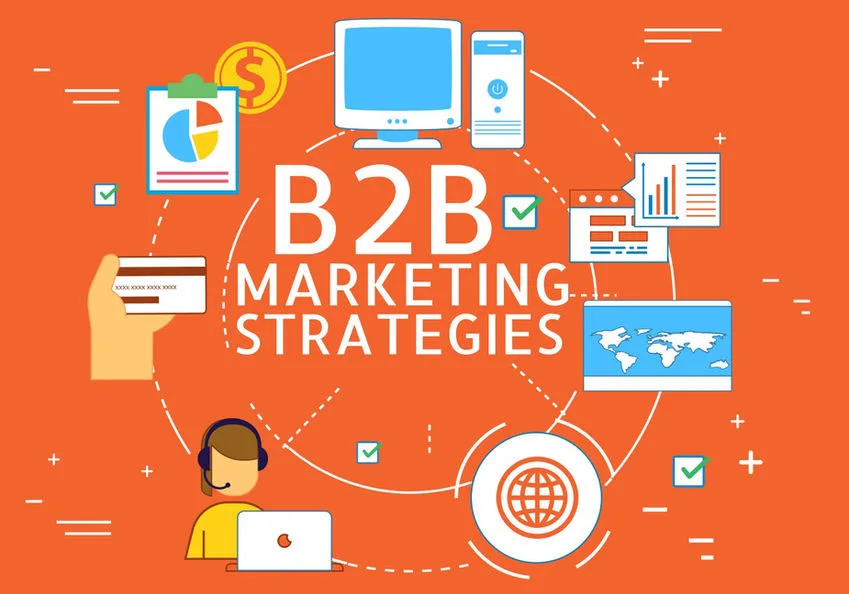 B2B marketing strategies cycle illustration