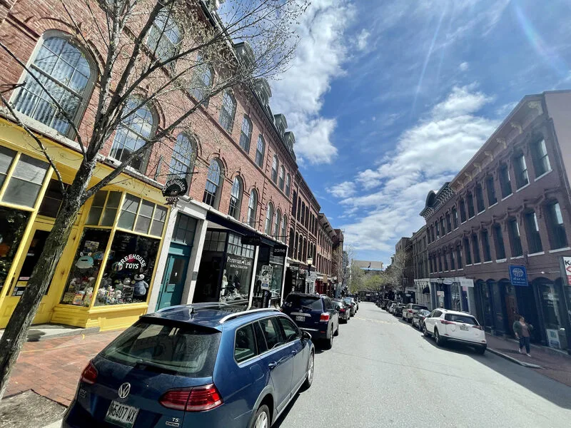 Exchange Street in the Old Port of Portland Maine