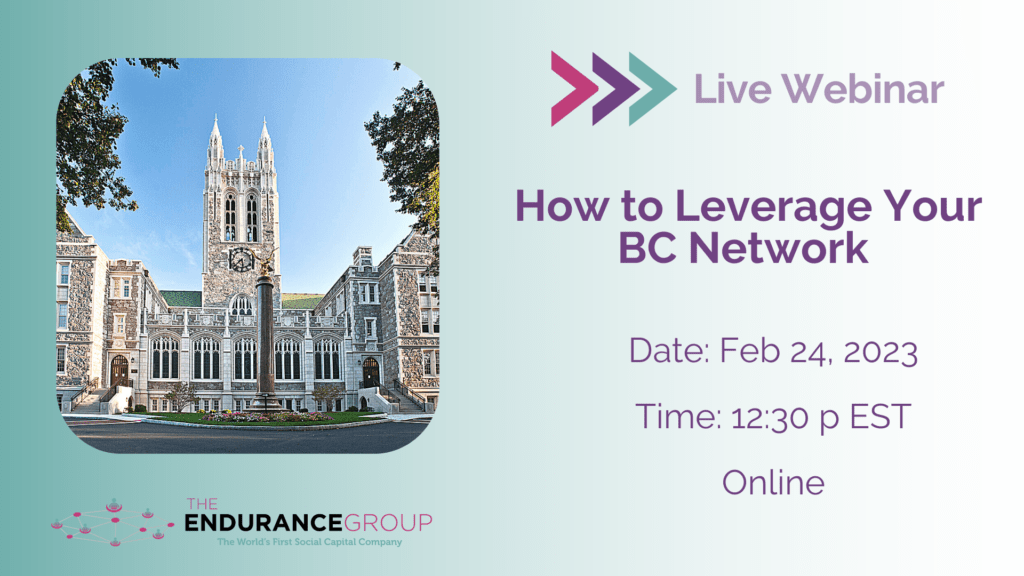 How to leverage Your BC Network